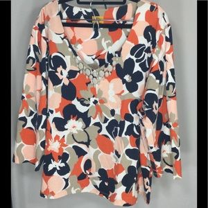 Multi Color Floral Blouse